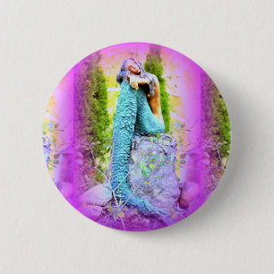 Badge Rond 5 Cm bouton sirène rêveur
