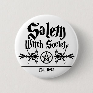 Badge Rond 5 Cm Bouton Société Salem Witches