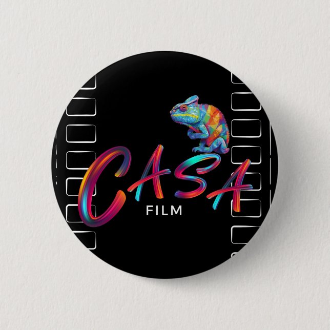 Badge Rond 5 Cm Bouton sombre du film CASA (Devant)