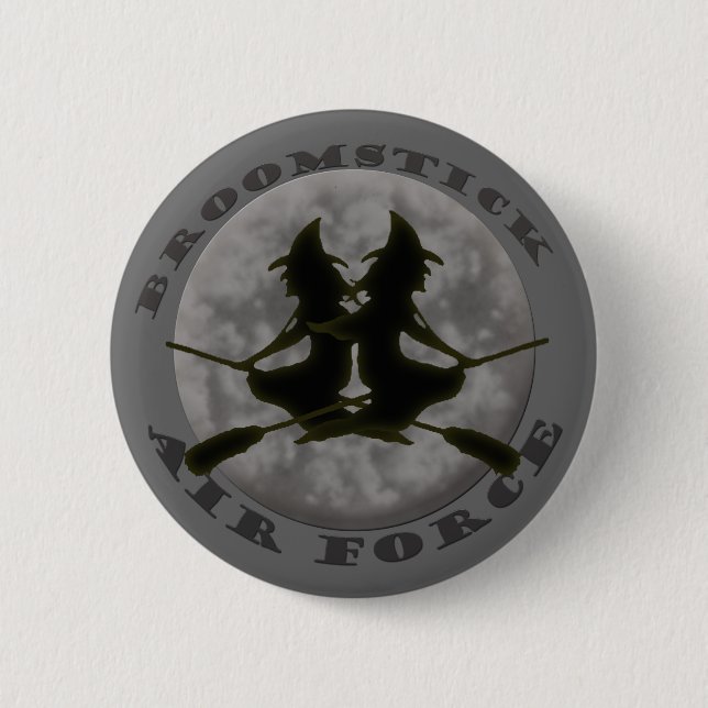 Badge Rond 5 Cm Bouton Sorcières Halloween (Devant)