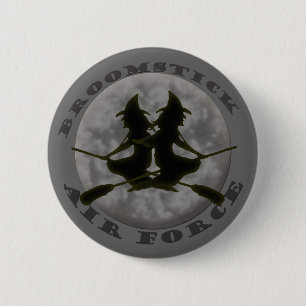 Badge Rond 5 Cm Bouton Sorcières Halloween