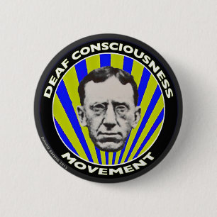Badge Rond 5 Cm Bouton sourd de mouvement de conscience