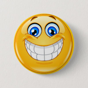 Badge Rond 5 Cm Bouton SOURIRE