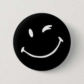 Badge Rond 5 Cm Bouton - sourire