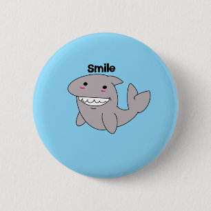 Badge Rond 5 Cm Bouton Sourire