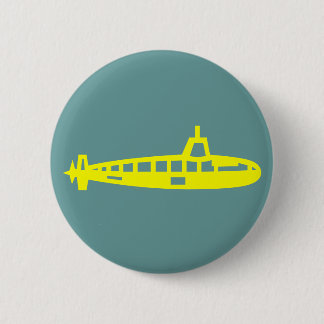 Badge Rond 5 Cm Bouton sous-marin jaune