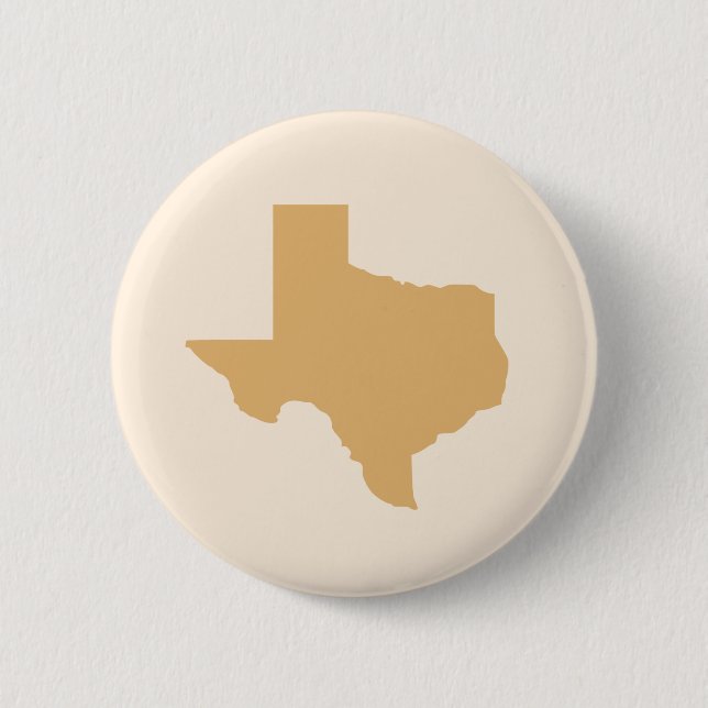 Badge Rond 5 Cm Bouton Souvenir Gold Texas (Devant)