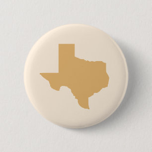 Badge Rond 5 Cm Bouton Souvenir Gold Texas