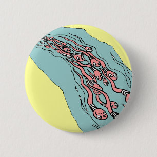 Badge Rond 5 Cm bouton, sperme, hommes