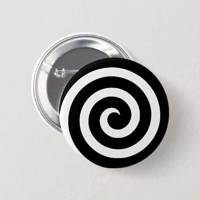 Badge Rond 5 Cm Bouton spiral pour hypnose et hypnotisants (Devant & derrière)