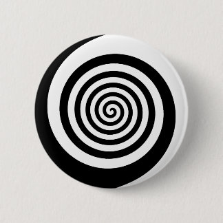 Badge Rond 5 Cm Bouton spirale d'hypnose