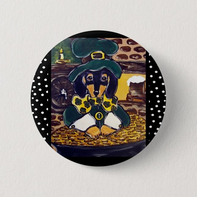 Badge Rond 5 Cm Bouton St. Patty (Devant)