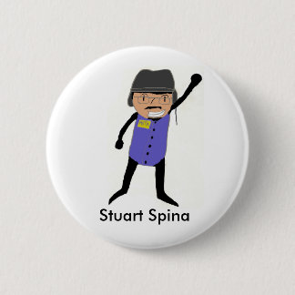 Badge Rond 5 Cm Bouton Stuart Spina - customisé