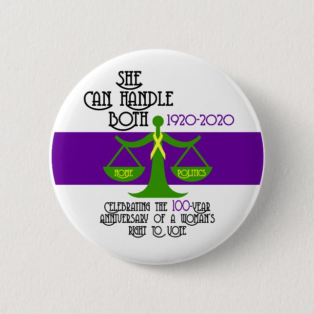 Badge Rond 5 Cm Bouton Suffrage (Devant)