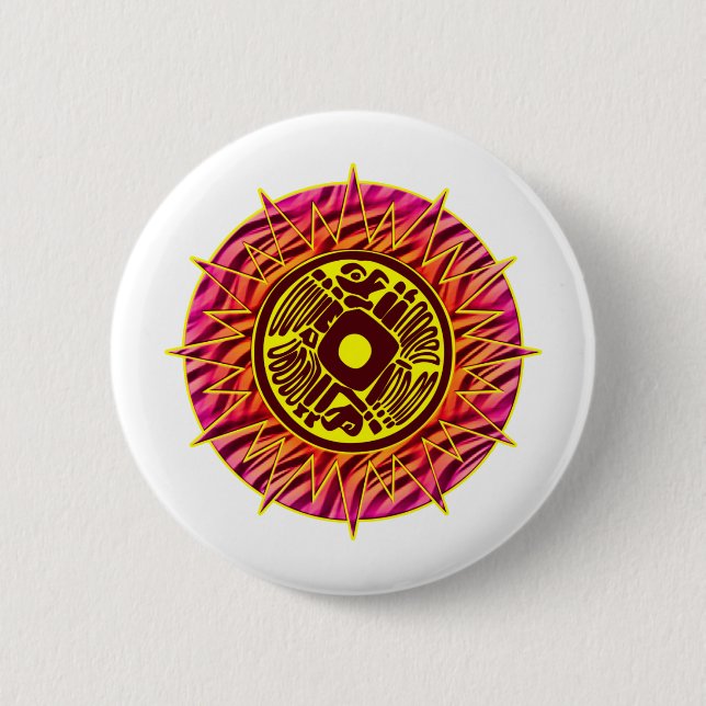 Badge Rond 5 Cm Bouton Sun Bird 3 (Devant)