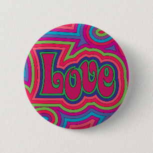 Badge Rond 5 Cm Bouton super d'amour