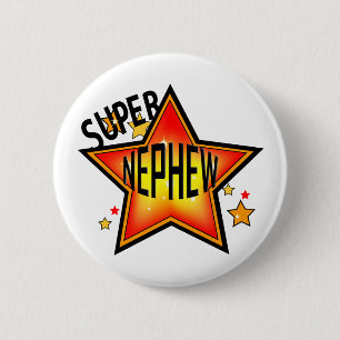 Badge Rond 5 Cm Bouton Super Star Funny de Nephew