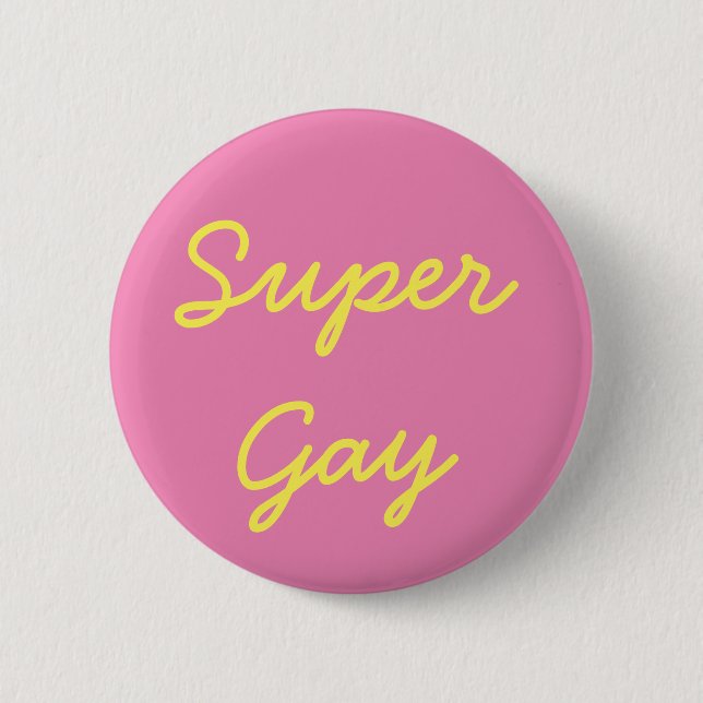 Badge Rond 5 Cm Bouton superbe de gay pride (Devant)