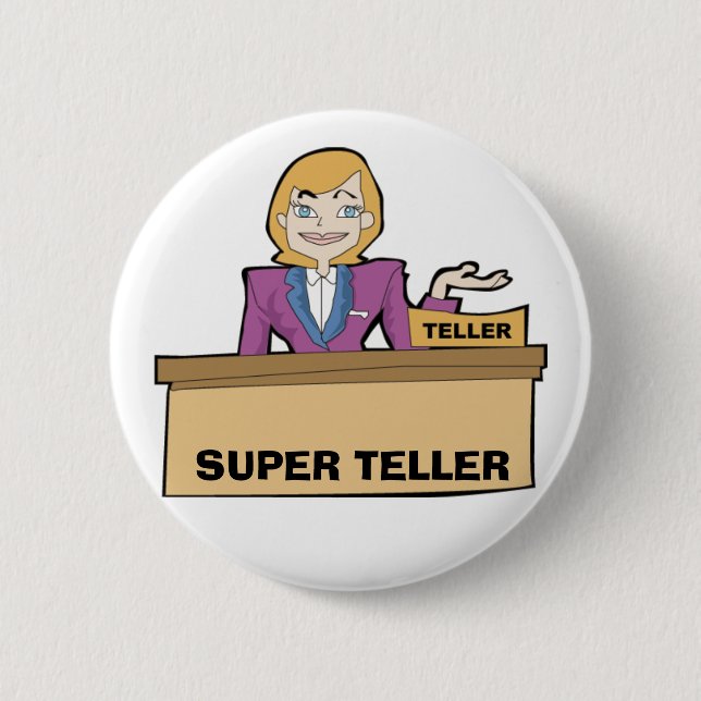 BADGE ROND 5 CM BOUTON SUPERBE DE GUICHET (Devant)