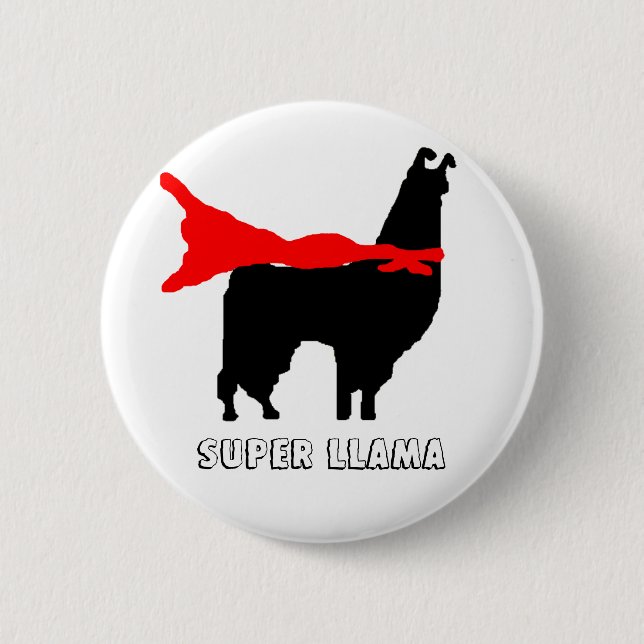 Badge Rond 5 Cm Bouton superbe de lama (Devant)