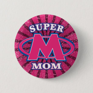 Badge Rond 5 Cm Bouton superbe de maman