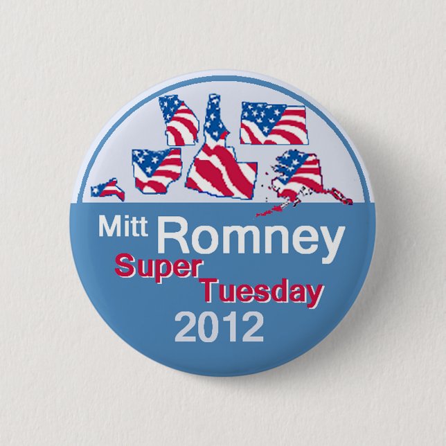 Badge Rond 5 Cm Bouton SUPERBE de Romney MARDI (Devant)