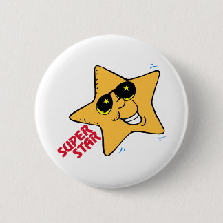 Badge Rond 5 Cm Bouton superbe d'étoile