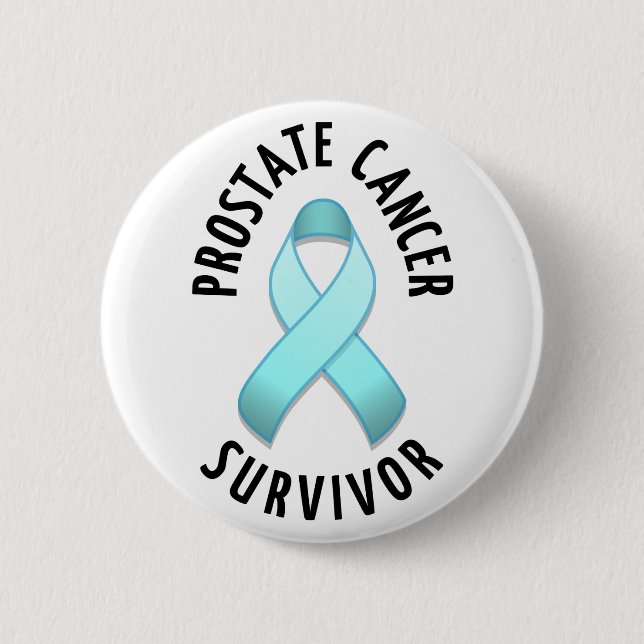 Badge Rond 5 Cm Bouton Survivant du cancer de la prostate (Devant)