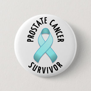 Badge Rond 5 Cm Bouton Survivant du cancer de la prostate