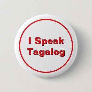 Badge Rond 5 Cm Bouton Tagalog