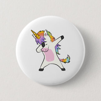Badge Rond 5 Cm Bouton tamponnant de licorne mignonne unique