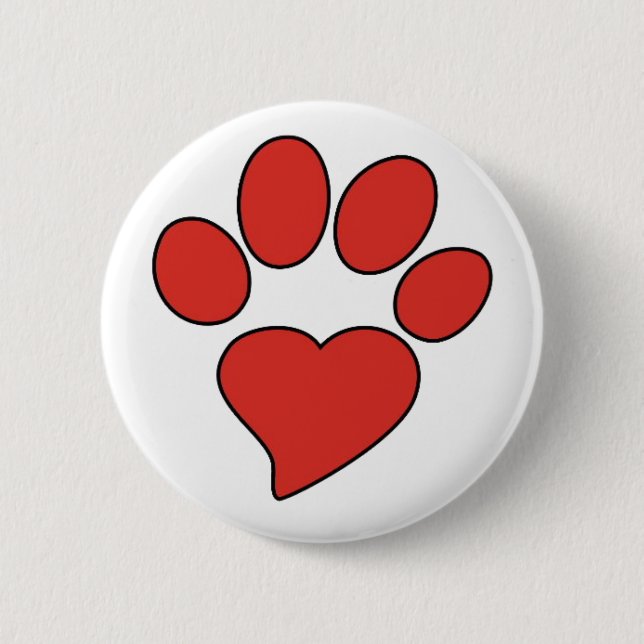 Badge Rond 5 Cm Bouton TDU Paw - Rond (Devant)
