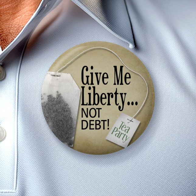 Badge Rond 5 Cm Bouton Tea Party (Créateur téléchargé)