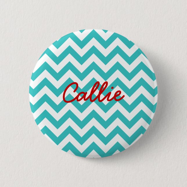 Badge Rond 5 Cm Bouton tendance Chevron (Devant)