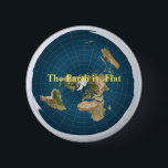 Badge Rond 5 Cm Bouton Terre plat<br><div class="desc">La Terre est un bouton plat</div>