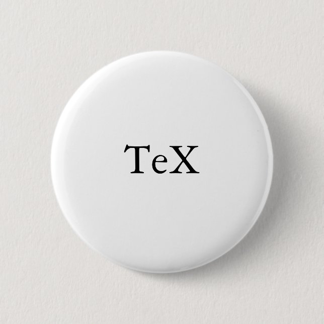 Badge Rond 5 Cm Bouton TeX (Devant)