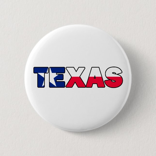 Badge Rond 5 Cm Bouton Texas (Devant)