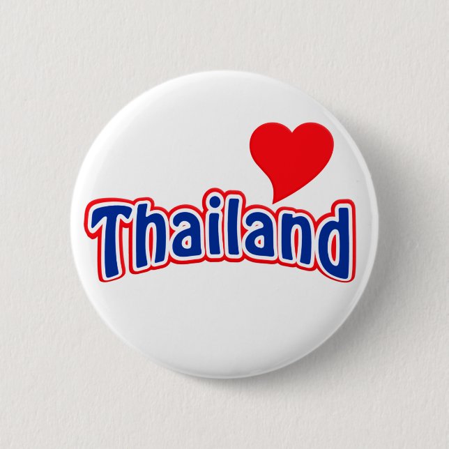Badge Rond 5 Cm Bouton Thaïlande (Devant)