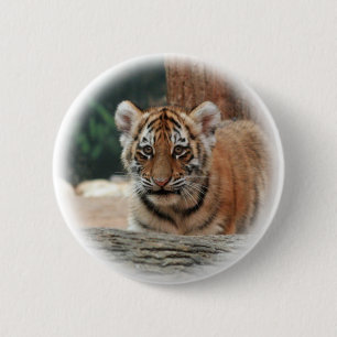 Badge Rond 5 Cm Bouton Tiger Cub