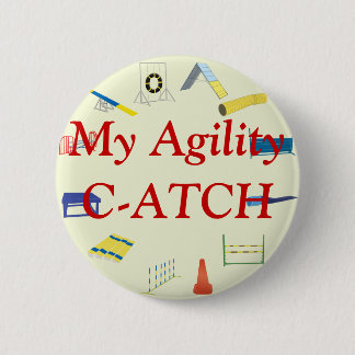 Badge Rond 5 Cm Bouton Titre de l'agilité
