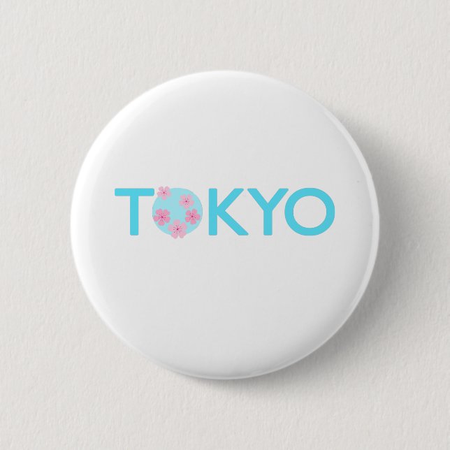 Badge Rond 5 Cm Bouton Tokyo (Devant)