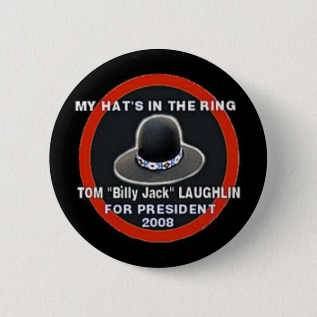 Badge Rond 5 Cm Bouton Tom Billy Jack Laughlin 2008 (Devant)