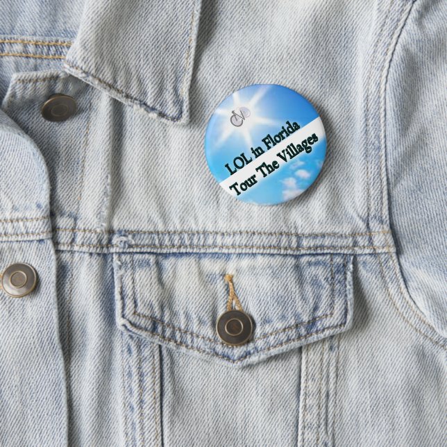 Badge Rond 5 Cm Bouton Tour LOL en Floride (En situation)