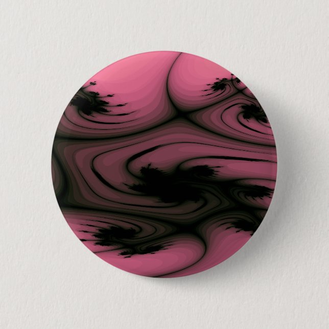 Badge Rond 5 Cm Bouton Tourbillons Gothiques (Devant)