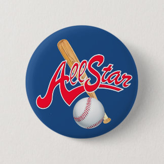 Badge Rond 5 Cm Bouton Tous les sports Star Baseball