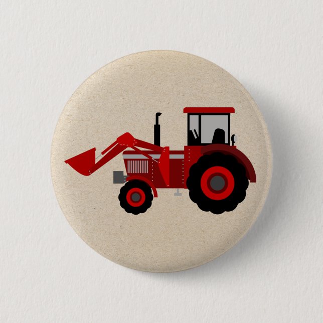 Badge Rond 5 Cm Bouton Tracteur (Devant)