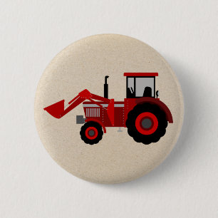 Badge Rond 5 Cm Bouton Tracteur