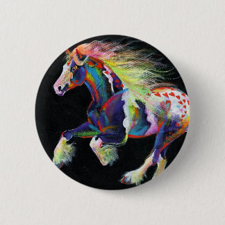 Badge Rond 5 Cm Bouton Trail Of Hearts Pony