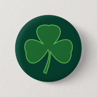 Badge Rond 5 Cm Bouton Trèfle