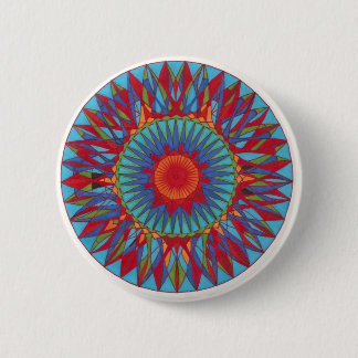 Badge Rond 5 Cm Bouton tri 1 idiot de mandala